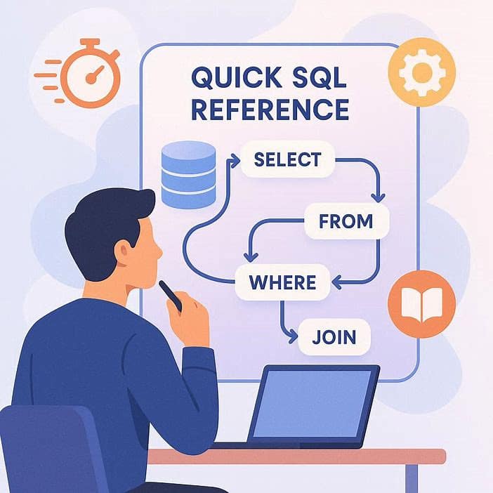 10 دسته مهم کوئری در SQL Cheat Sheet: مرجع سریع تمام دستورات مهم SQL برای حرفه‌ای‌ها