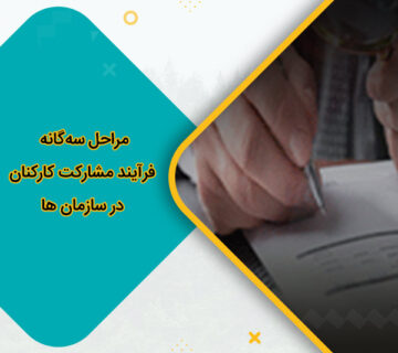 مراحل سه‌گانه فرآیند مشارکت کارکنان در سازمان ها