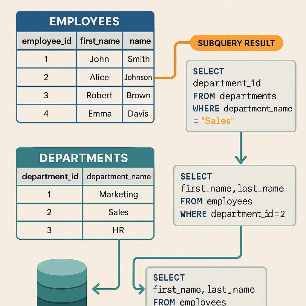 Subquery در SQL : چه زمانی به کار میآید؟ (آموزش کامل همراه با مثال ...