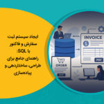 ایجاد سیستم ثبت سفارش و فاکتور با SQL: راهنمای جامع برای طراحی، ساختاردهی و پیاده‌سازی