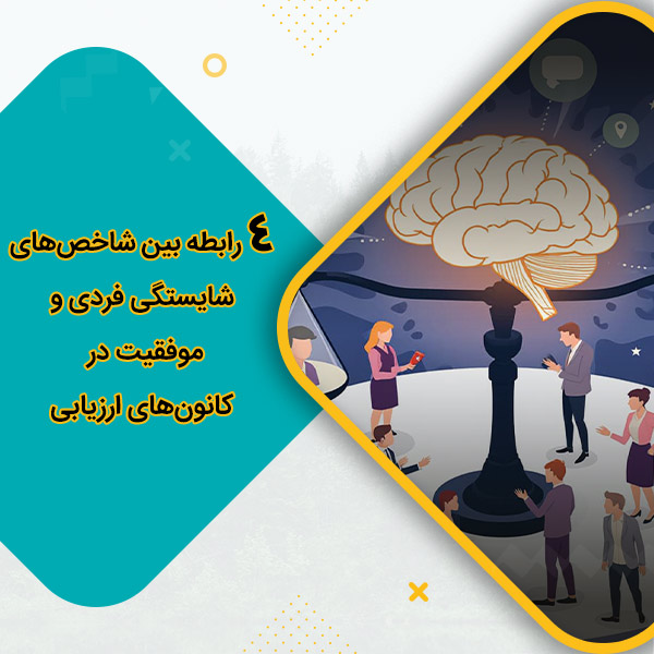 4 رابطه بین شاخص‌های شایستگی فردی و موفقیت در کانون‌های ارزیابی